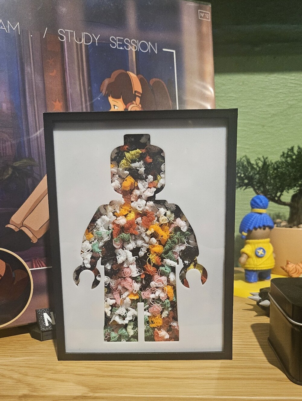 Lego Man Filament Waste Display Shadowbox